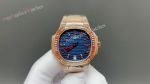 Patek Philippe Nautilus Women 35.2mm 9015 Movement Blue Face Diamond Bezel Watch